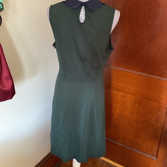 ❤️NWOT Modcloth Green All Polished Up Fit & Flare Scalloped Neck size XL❤️ - Picture 9 of 13